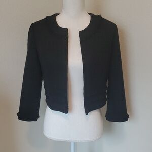 Karl Lagerfeld Tweed Style Cropped Blazer